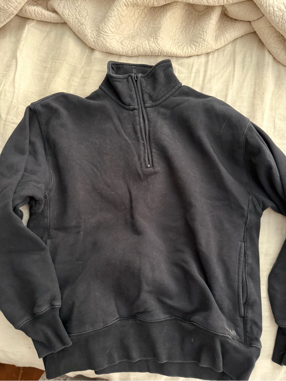 TNA Women’s Black Quarter-Zip Sweater